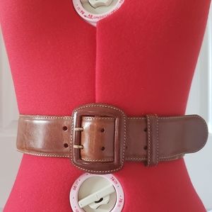 Vintage 90's Calf Genuine Leather  Belt